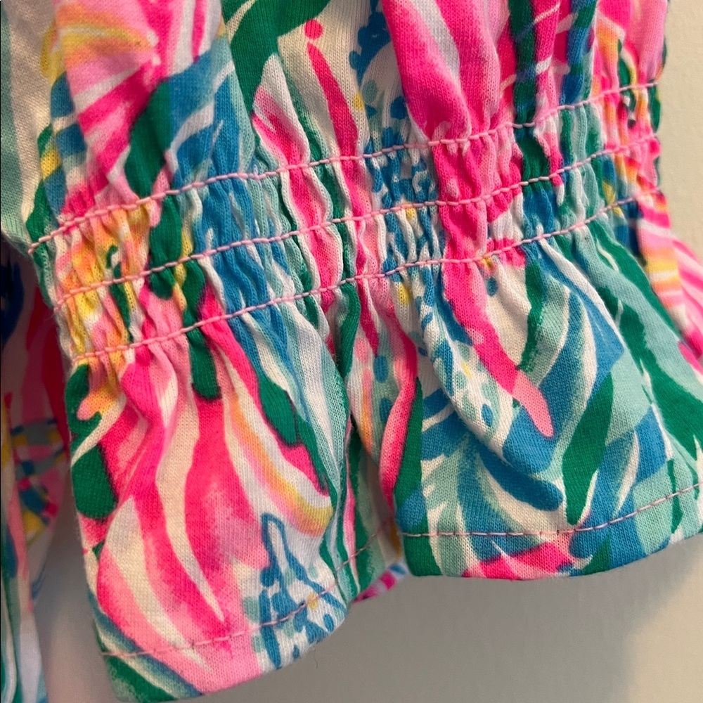 LILLY PULITZER size M Adley short sleeve dress in Sea Turtle Soirée Print - Picture 3 of 4